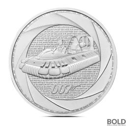 2025 1 oz British James Bond Of The 2000's Silver Coin (BU)