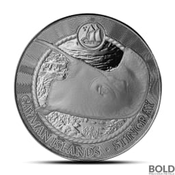 2025 1 oz Cayman Islands Stingray Silver Coin