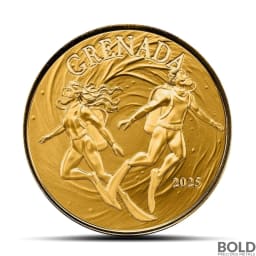 2025 1 oz EC8 Grenada Underwater Divers Gold Coin (BU)