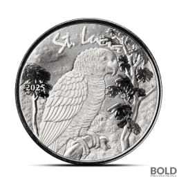 2025 1 oz EC8 St. Lucia Parrot Silver Coin