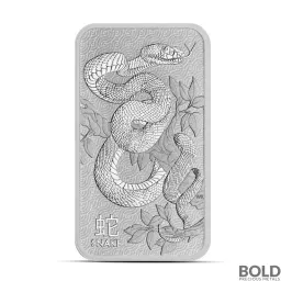 2025 1 oz Perth Snake Silver Bar (Impaired)