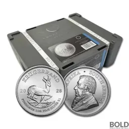 2026 1 oz South Africa Krugerrand Silver Monster Box (500 Coins, BU)
