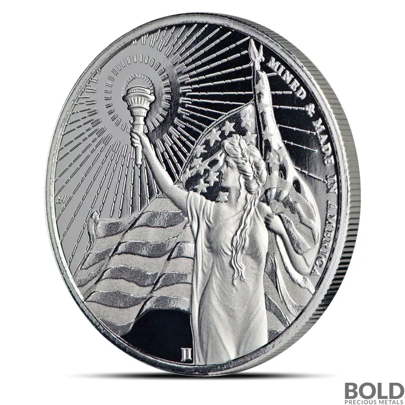 1 oz Asahi Columbia Goddess Silver Round (BU)
