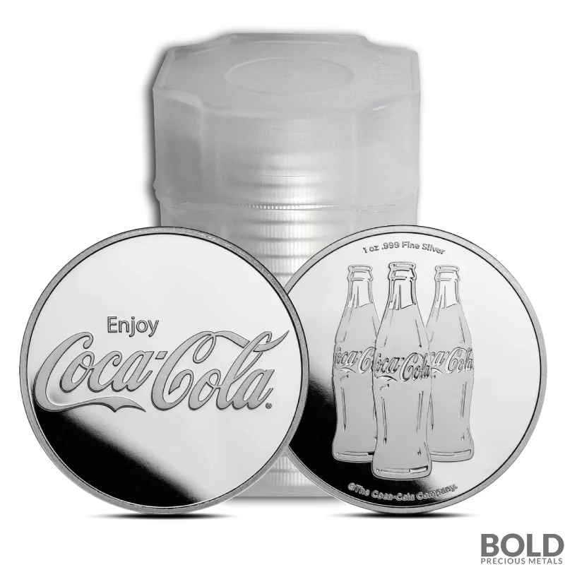 1 oz Coca Cola Silver Round .999 Fine (Tube of 20)
