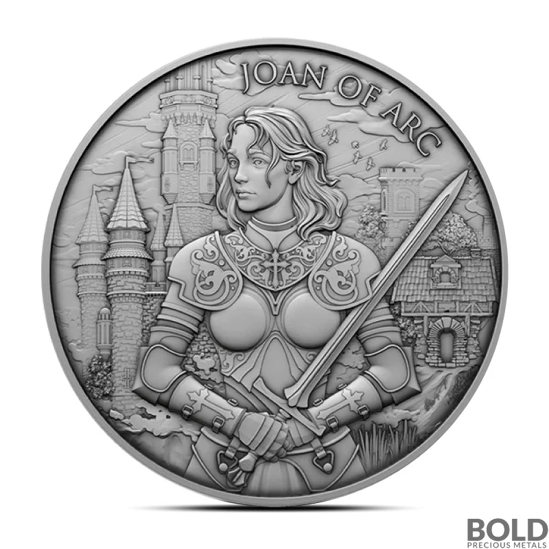 1 oz Legendary Warriors: Joan of Arc Silver Round (BU) 1 oz Legendary Warriors: Joan of Arc Silver Round (BU)