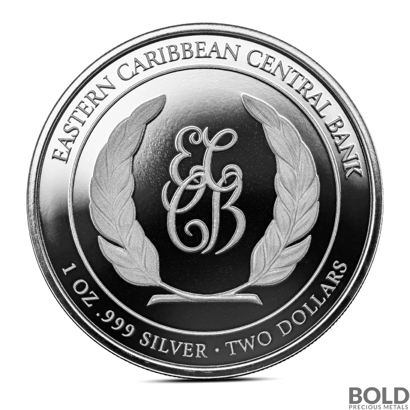 2023 1 oz Antigua & Barbuda Rumrunner Pirate Silver Coin (BU