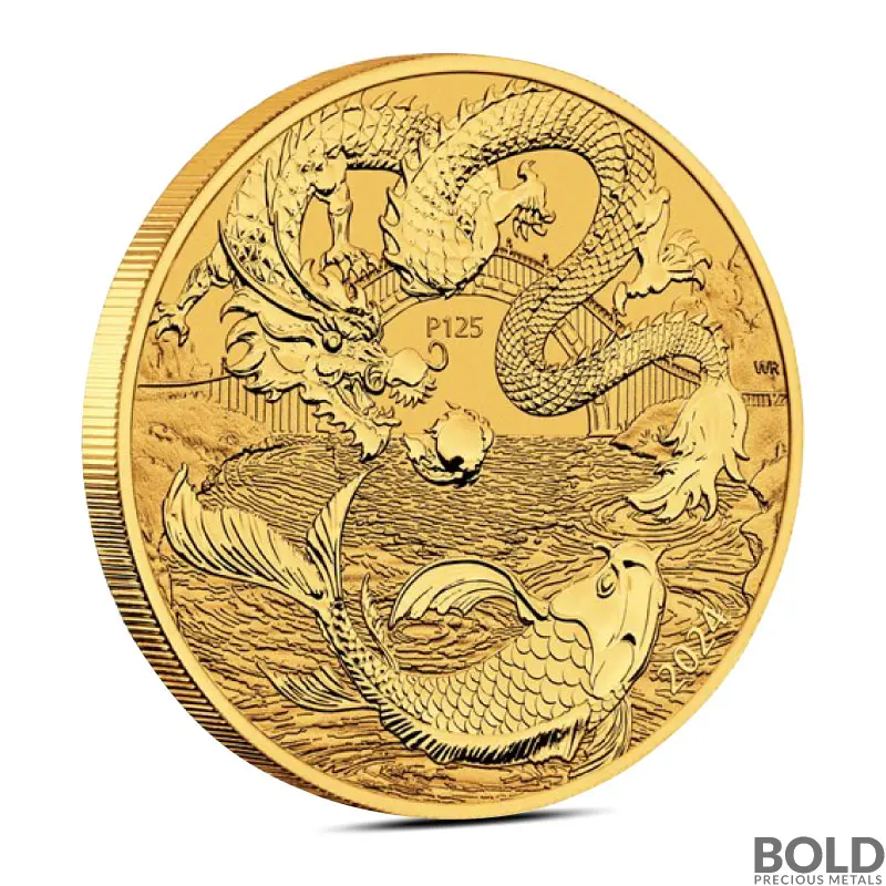Perth mint 記念メダル パース ミント ゾディアック ドラゴン 純金 Perth mint 記念メダル パース ミント ゾディアック ドラゴン 純金