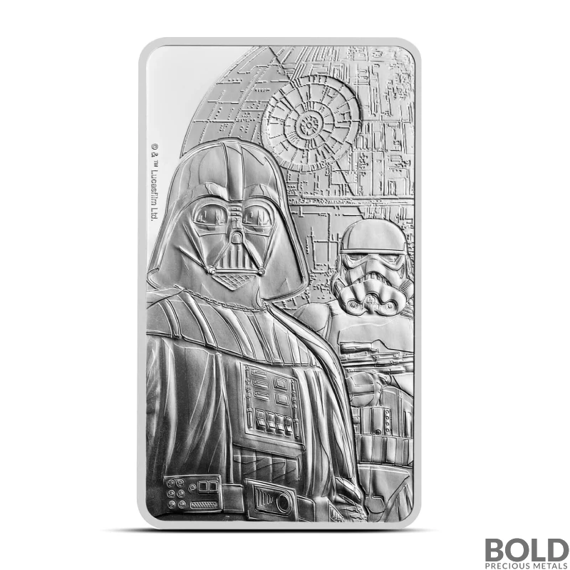 10 oz Royal Mint Star Wars Dark Side Silver Bar | BOLD