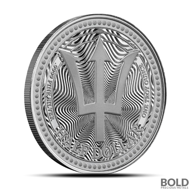 2025 1 oz Barbados Trident Silver Coin