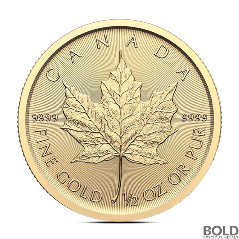 2025 1/2 oz Canadian Maple Leaf Gold Coin (BU)