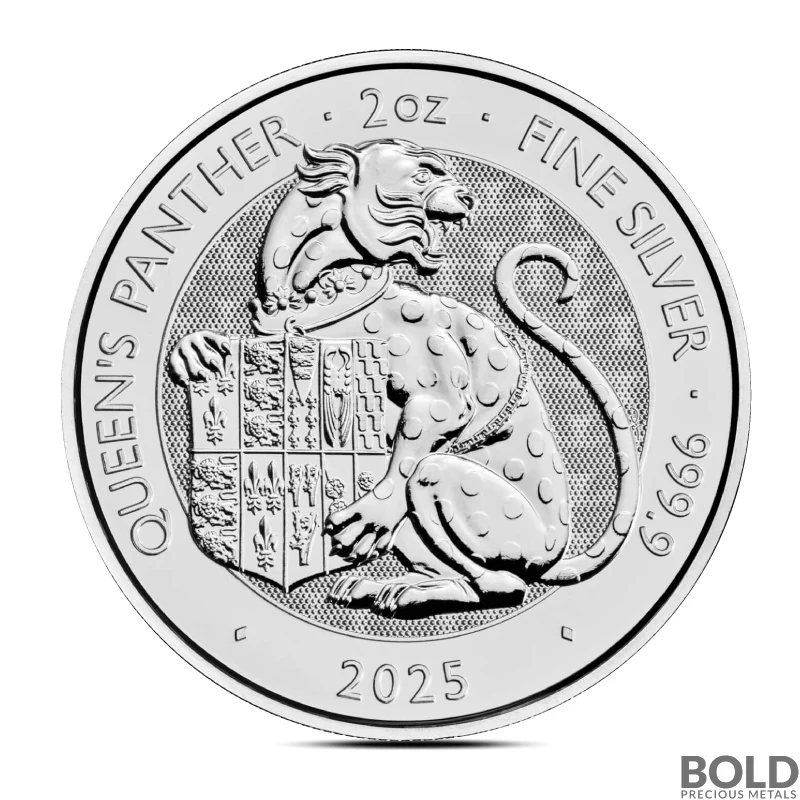 2025 2 oz British Tudor Beasts: Panther Silver Coin (BU) 2025 2 oz British Tudor Beasts: Panther Silver Coin (BU)