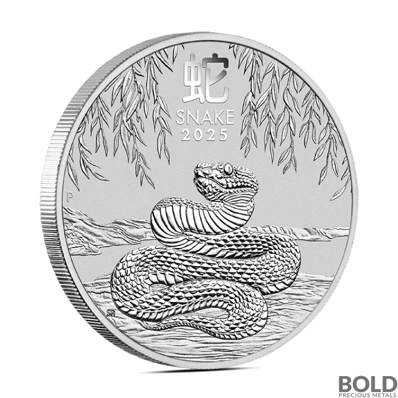 2025 2 oz Perth Lunar Year of the Snake Silver Coin (BU)