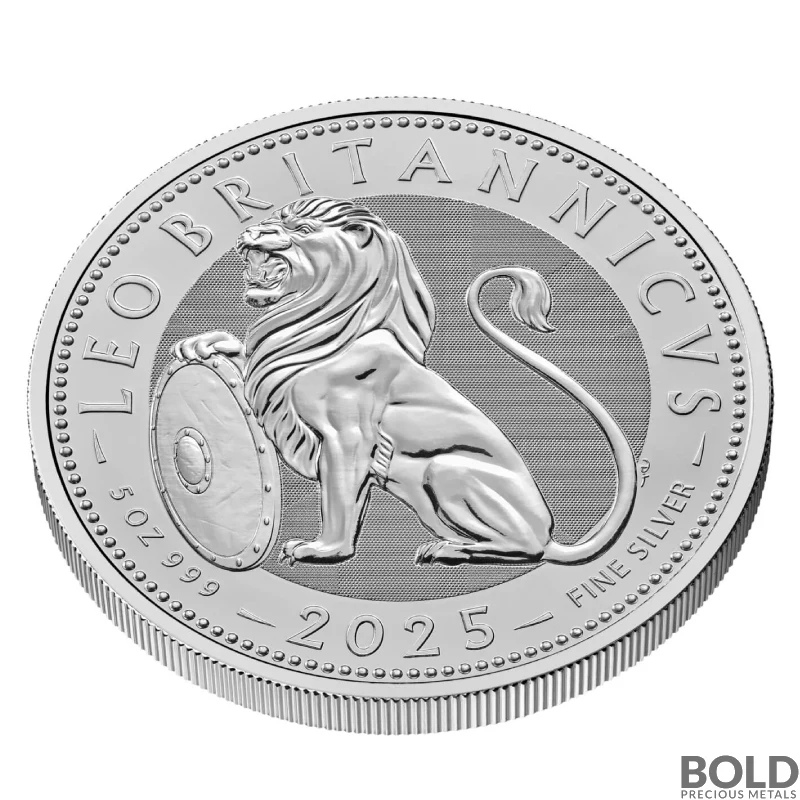 2025 5 oz British Lion Silver Coin (BU)