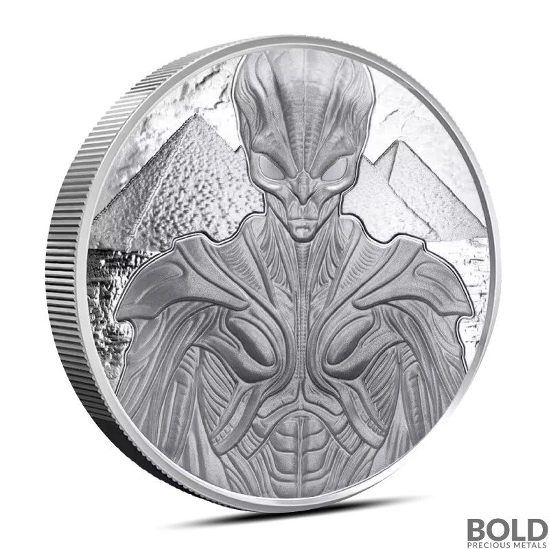 2025 5 oz Samoa Alien Silver Coin