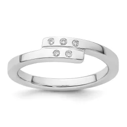 Sterling Silver Diamond Ring 0.05 ct tw - White Ice