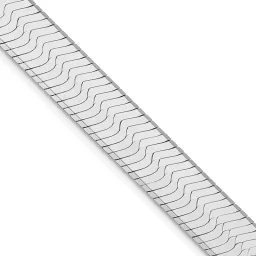 Sterling Silver Rhodium-finished 10.5mm Magic Herringbone Chain