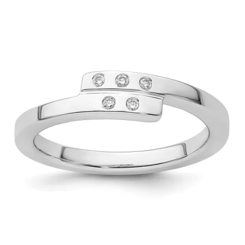 Sterling Silver Diamond Ring 0.05 ct tw - White Ice