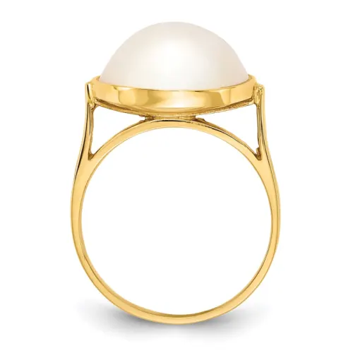 14K Saltwater Cultured Mabe Pearl Ring