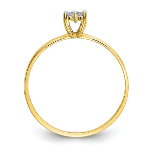 10k Cubic Zirconia Promise Ring