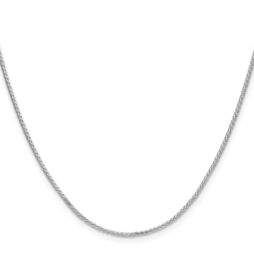Sterling Silver Rhodium-finished 1.3mm 8 Sided D/C Double Spiga Chain