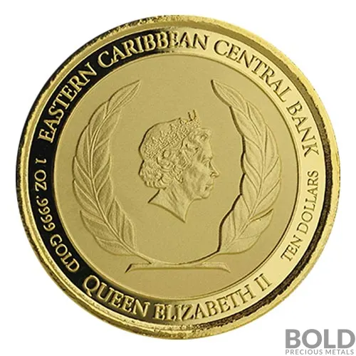 2018 1 oz EC8 St Vincent Grenadines Seaplane Gold Coin (BU) | BOLD