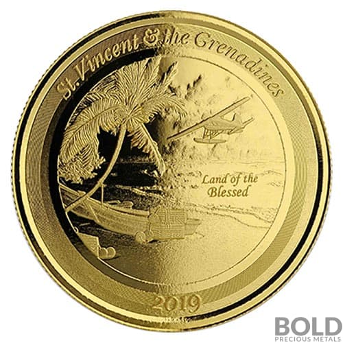 2019 1 oz EC8 St Vincent Grenadines Seaplane Gold Coin (BU) | BOLD
