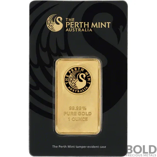 Bullion List Browse Gold Bars 10 oz Perth Mint Gold Bar ‘Cast’