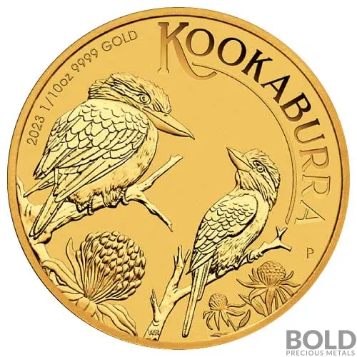 2023 1/10 oz Perth Kookaburra  Gold Coin
