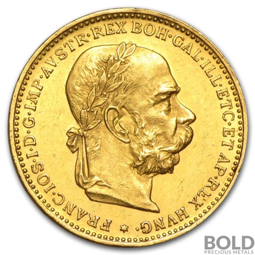 Gold World Austrian 20 Corona - 0.196 oz