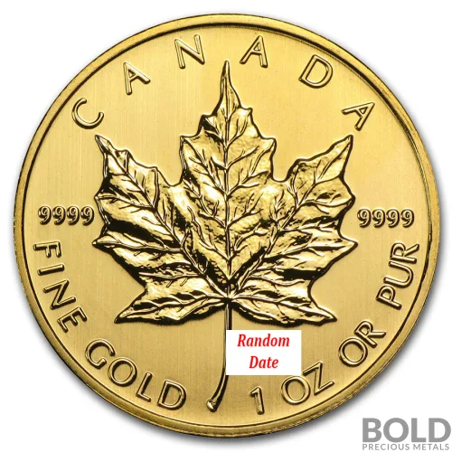 Gold Canadian Maple Leaf *Random Date* - 1 oz