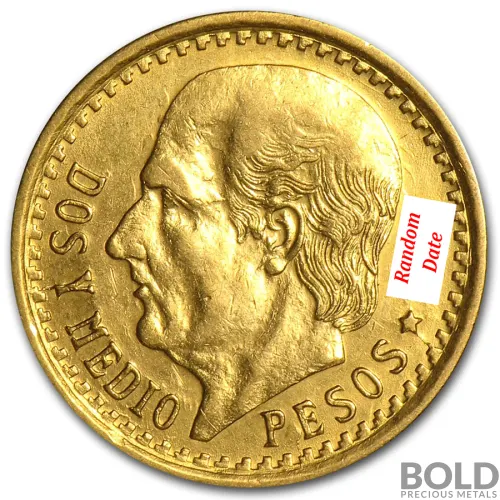 Mexican Gold Peso - 2 1/2 Peso