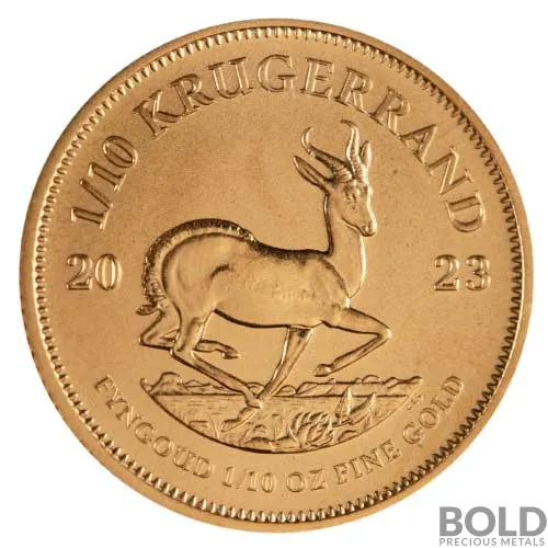 2023 Gold 1/10 oz South Africa Krugerrand BU