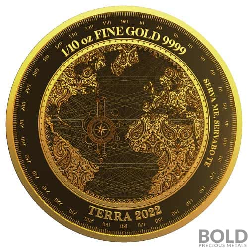 2022 Gold Tokelau Terra 1/10 oz Prooflike