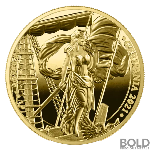 2021 Lady Germania 100 Mark 1 oz Gold Proof Round