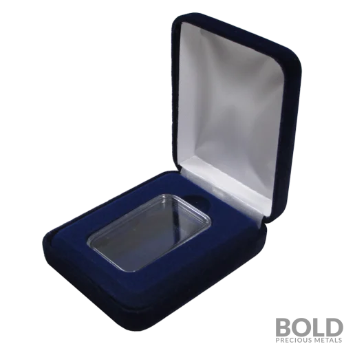 Guardhouse Velvet Coin Display Box 2 (1 Bar) BOLD Precious Metals