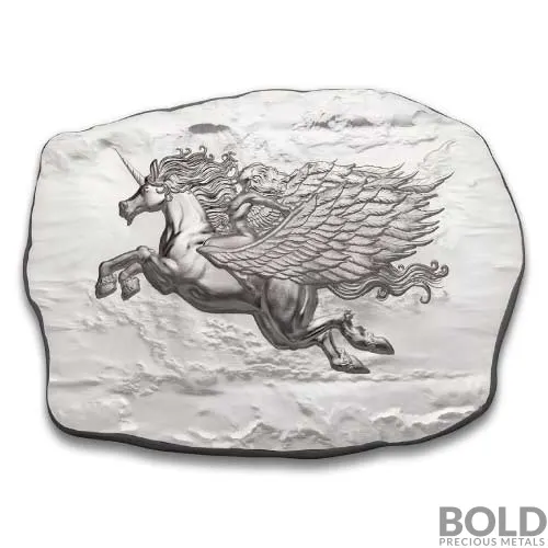 10 oz Argentia Winged Unicorn Silver Bar (UHR)