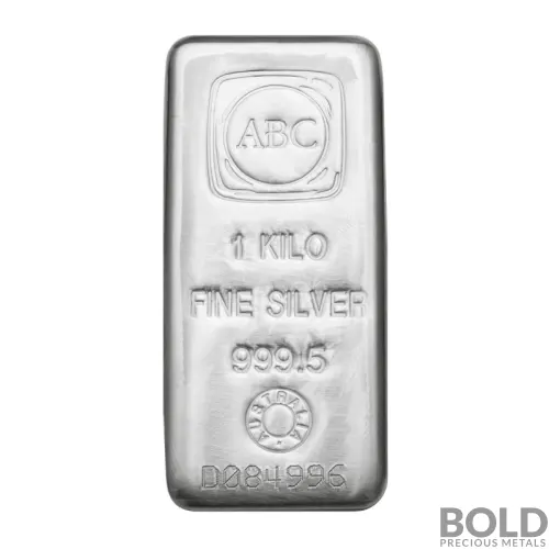 Australian Bullion Co (ABC) Silver Cast Bar - 1 Kilo