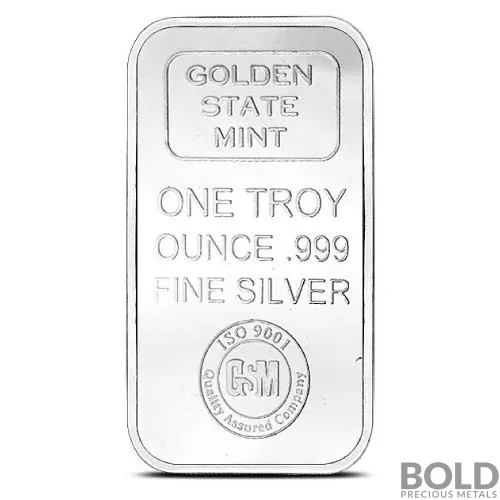 Golden State Mint 1 oz Silver Bar