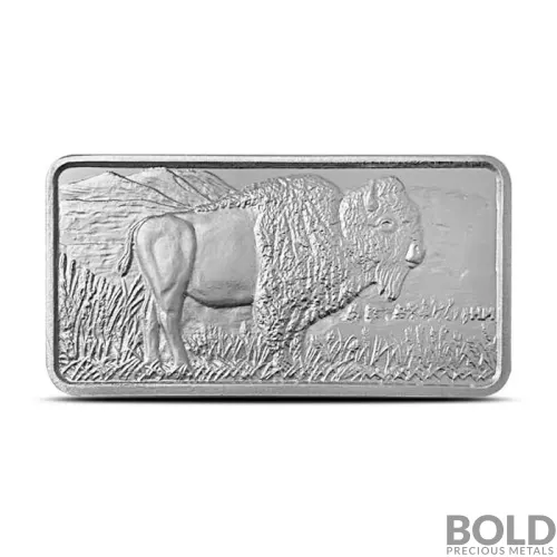 Silver 10 oz Buffalo Bar (Highland Mint)