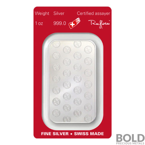 1 oz Argor Heraeus Silver Bar | BOLD Precious metals
