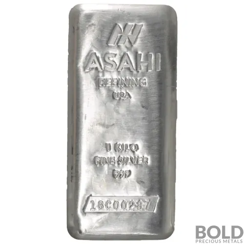 Silver 1 Kilo Asahi Bar