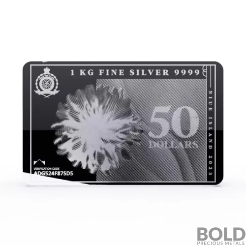 2023 Silver 1 Kilo Pressburg SilverNote Bar