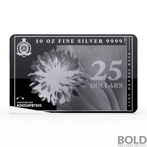 2023 Silver 10 oz Pressburg SilverNote Bar