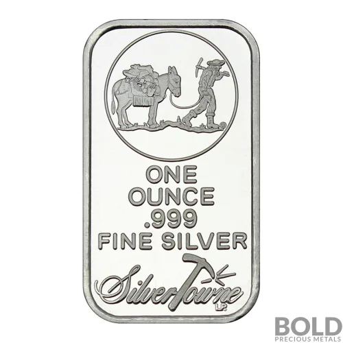 Silver 1 oz SilverTowne Prospector Bar