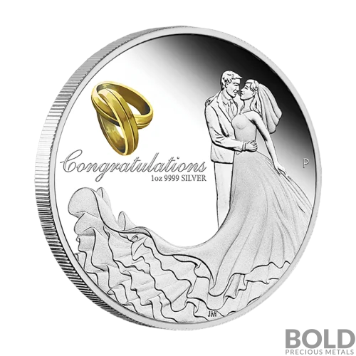 2021 Silver Perth Wedding 1 oz Proof Coin