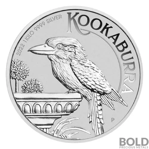 2022 Silver Perth Mint Kookaburra 1 Kilo BU