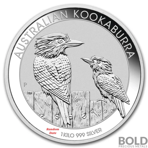 Silver 1 Kilo Australia Perth Kookaburra *Random Date*