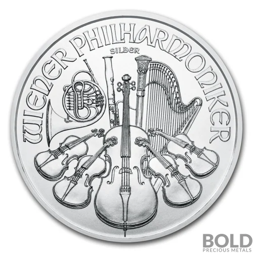 2021 Austria Philharmonic 1 oz Silver BU