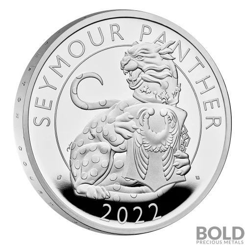 2022 1 oz Britain Tudor Beasts Seymour Panther Silver Coin | BOLD