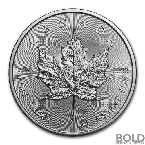 2021 1 oz Canada $5 Maple Leaf Silver Coin | BOLD Precious Metals